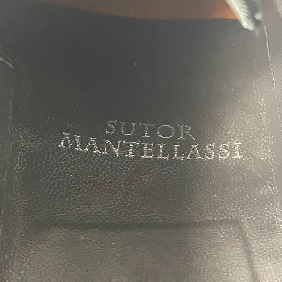 Sutor Mantellassi Black Leather Double Monk Strap Dress Shoes, Size 9.5 main image 5